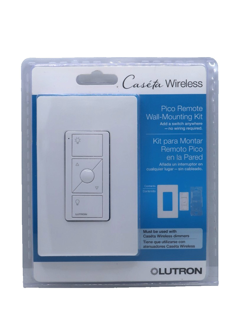 Lutron Remote Control Wireless Pico Wall Mounting Kit White PJ2-WALL-WH-L01 NEW!