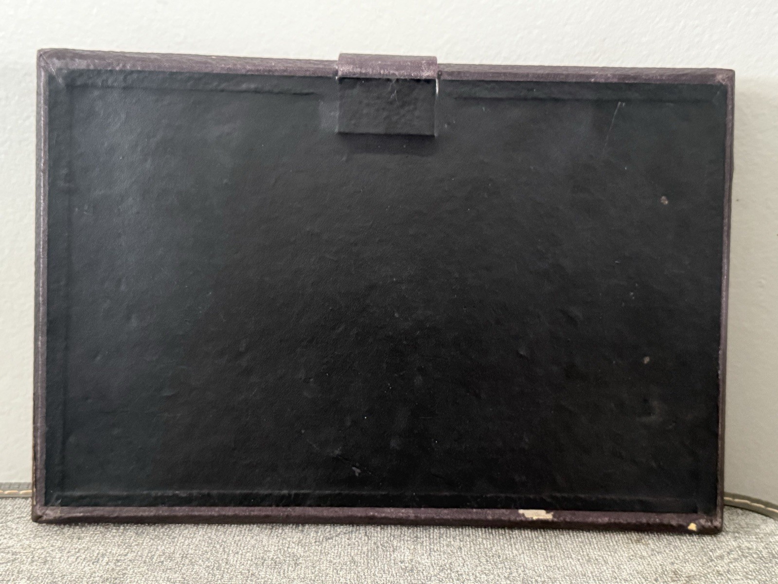 ANTIQUE TRAVELING WRITING DESK w/ 1908 Franklin Co. CHI Calendar & 1908 Document