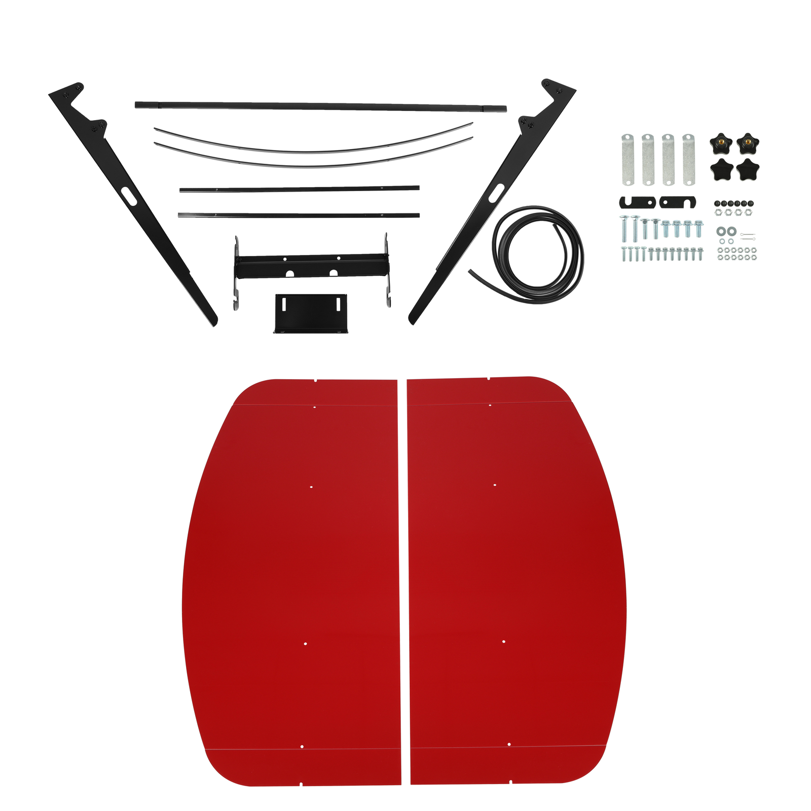 Tuff Top Tractor Canopy for ROPS 52 x 52 Red Sun Shade