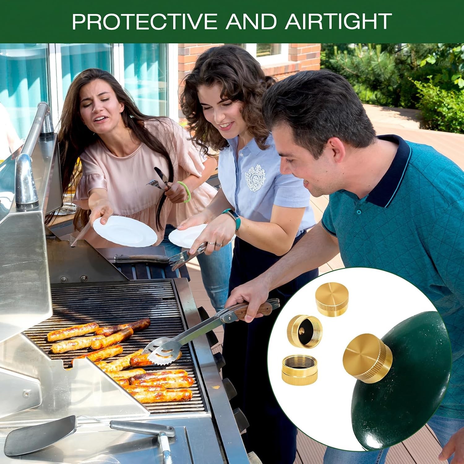 12 PACK 1LB Gas Refill Propane Bottle Cap Tank Threaded Valve Covers Solid Brass