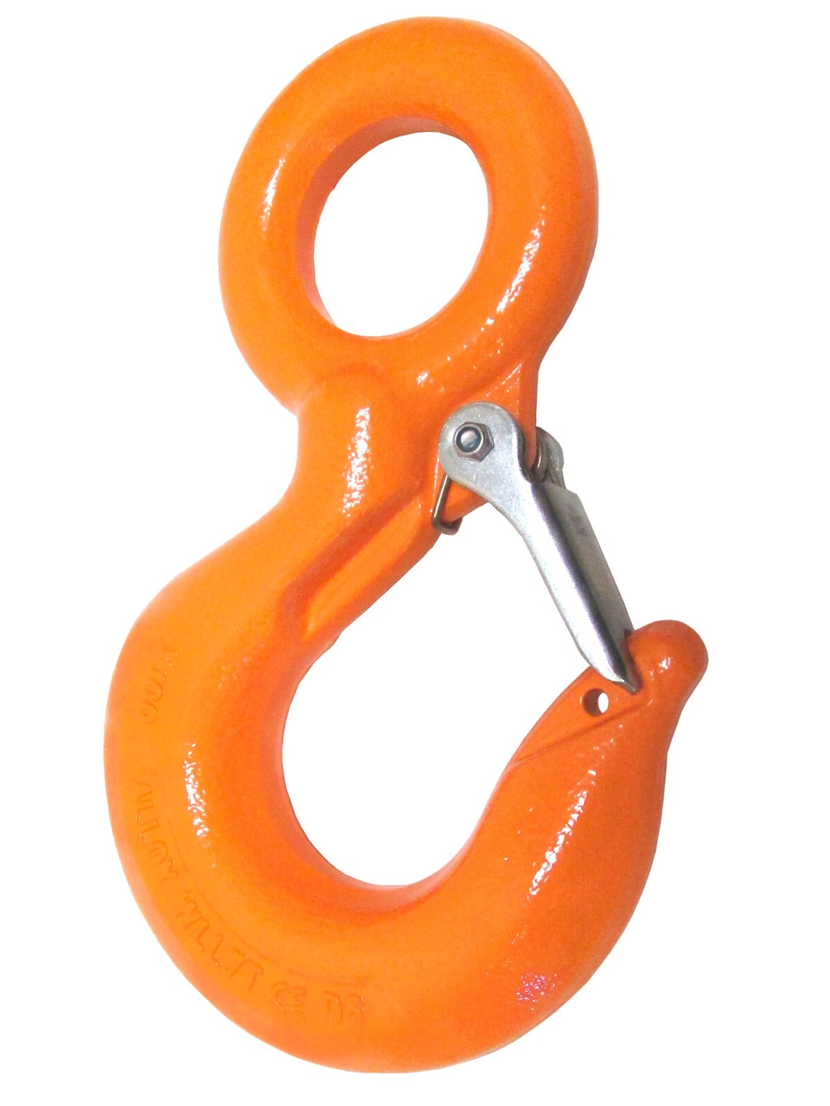 Eye Hoist Lifting Hook Alloy Steel with Safety Latch Overhead Winch Crane