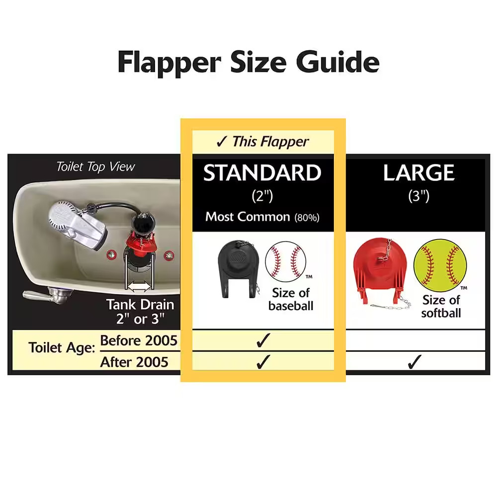 2 in. Toilet Tank Flapper