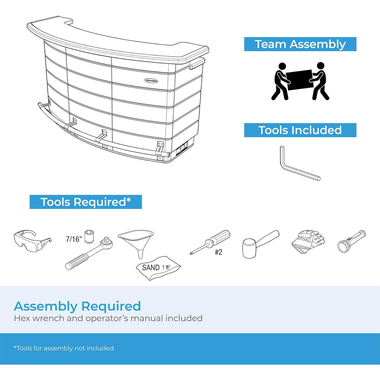 Suncast Backyard Oasis Entertainment Bar with Pull-Out Drawers & Shelves, Marble