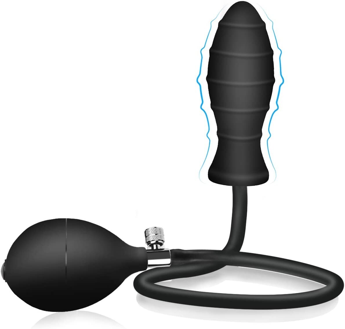 Inflatable Expandable Anal Balloon Butt Plug Dildo With Hand Pump
