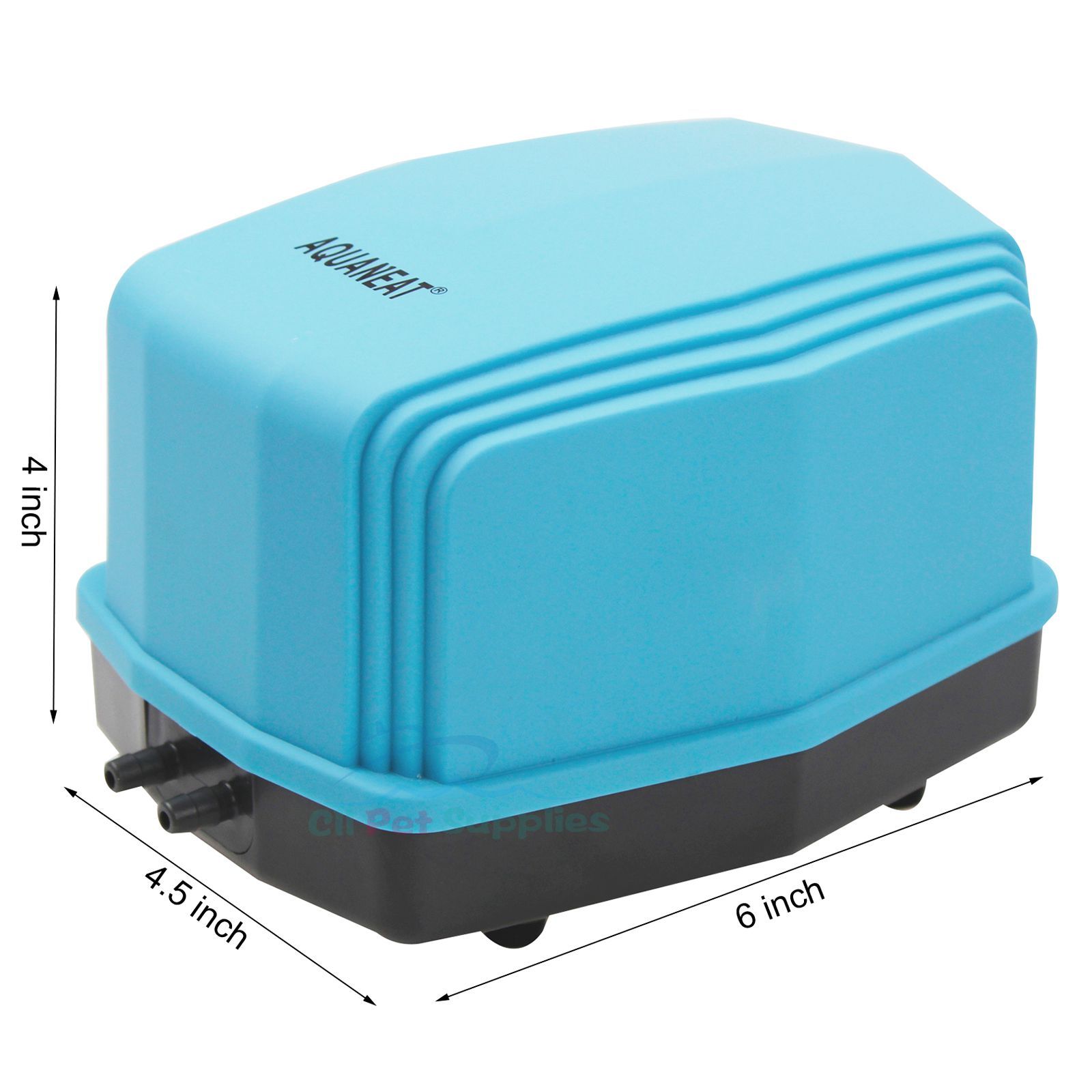 Aquarium Air Pump w/ Two Outlets up to 300Gal Fish Tank Aerator Hydroponics