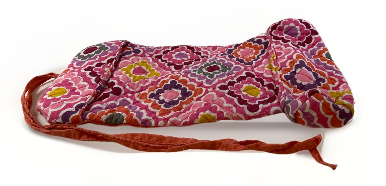 Pottery Barn Teen Quilted Mani/Pedi Roll Storage Plush Bag