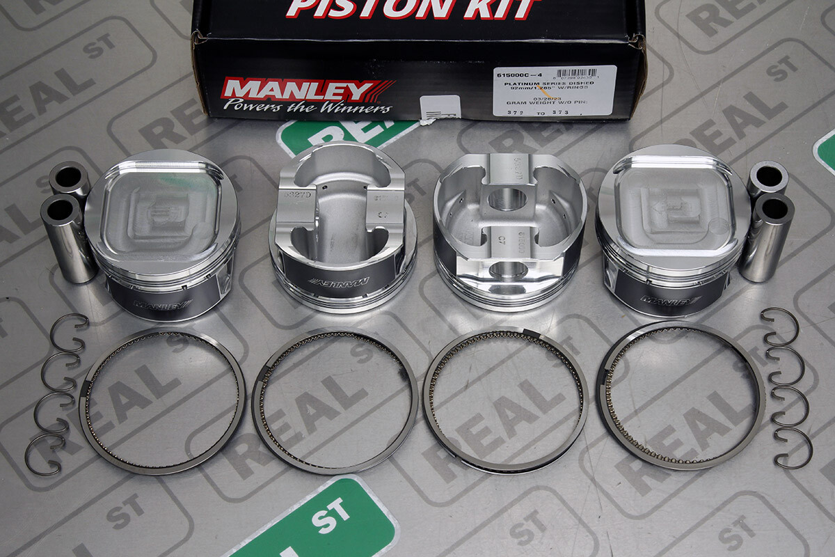 Manley Platinum Series Forged Pistons Fits Impreza WRX EJ20 EJ205 92mm 8.5.1 8.5