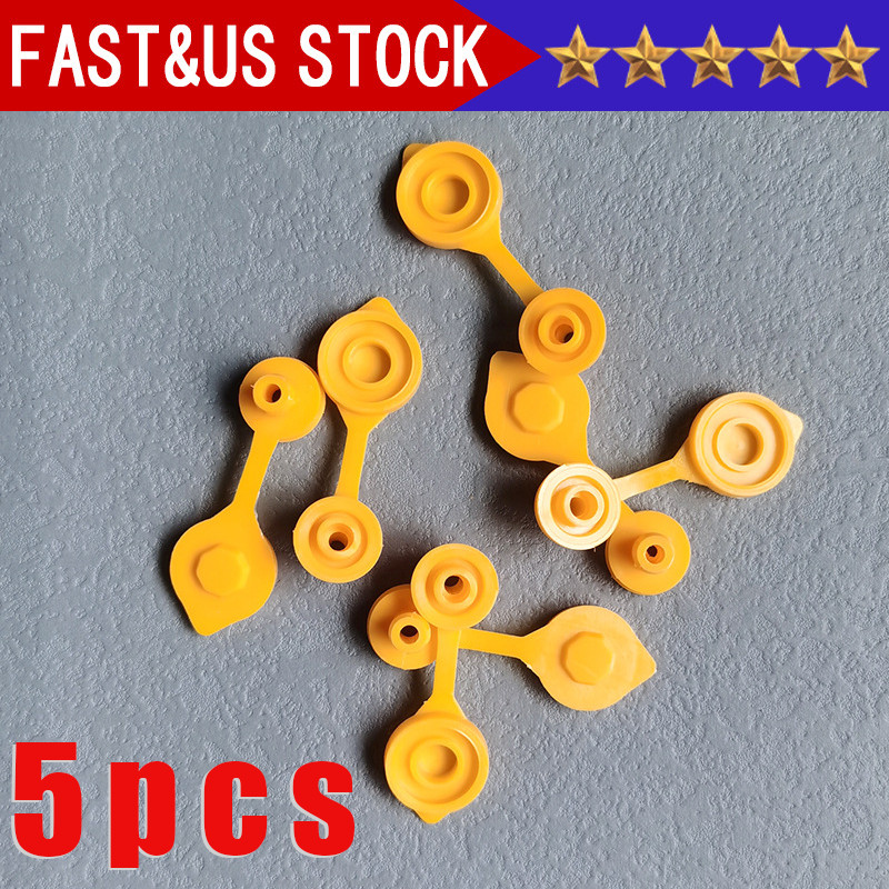 5 Yellow Fuel Gas Can Jug Vent Cap Blitz Wedco Scepter Essence Midwest Eagle