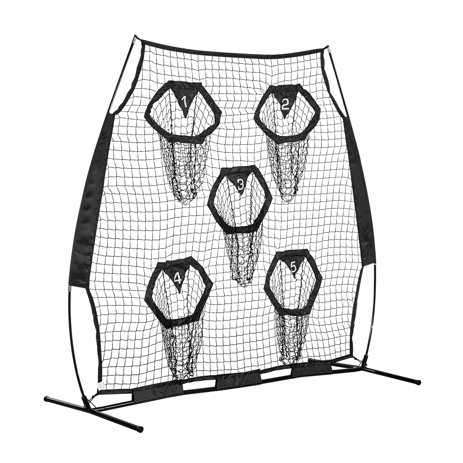 Uimoso 6x6ft Portable Football Throwing Net for QB Training and Practice - Black