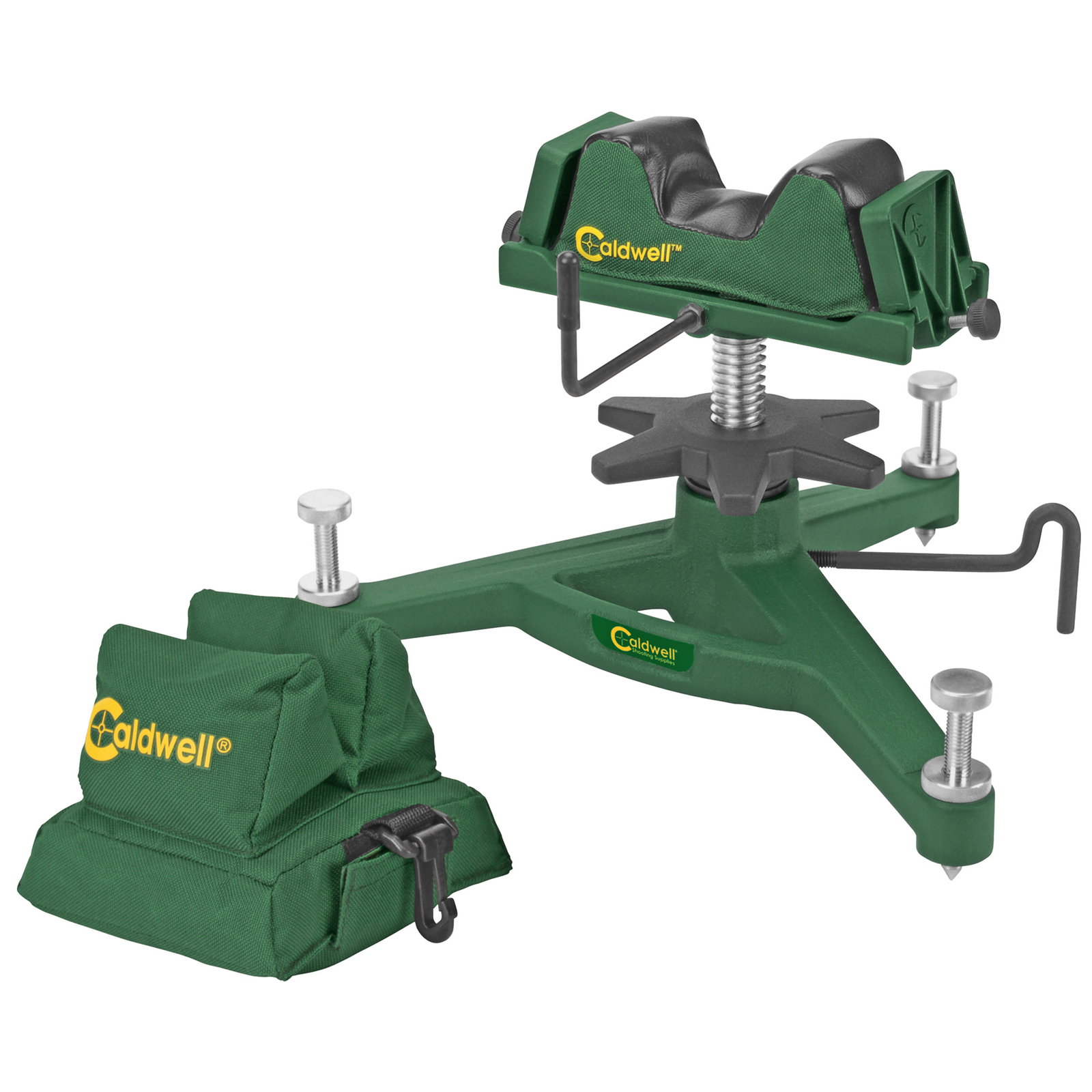 Caldwell Rock Shooting Rest w/Rear Bag-Filled Ideal for Precision Shooting Green