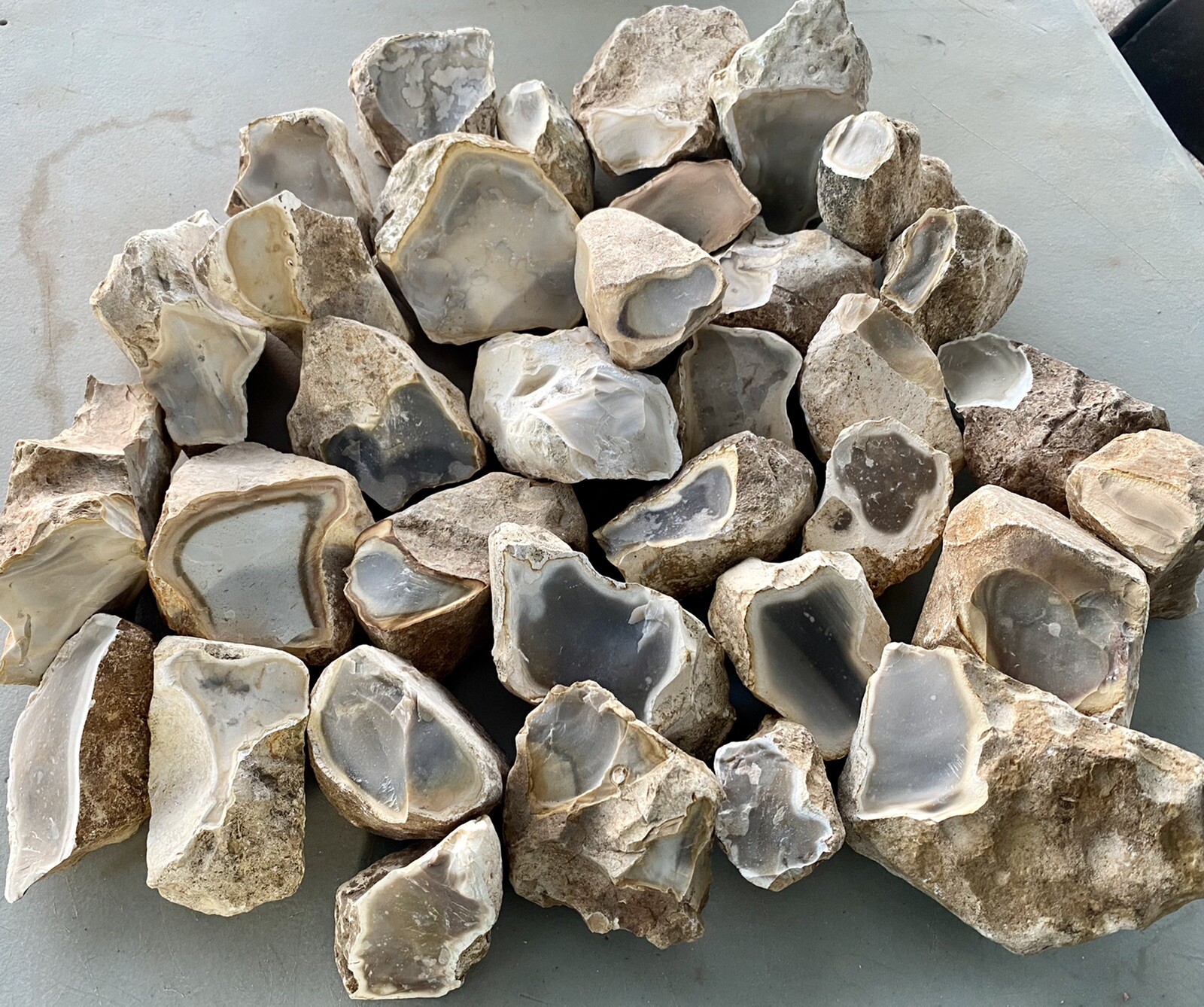 8+ POUNDS Central Texas “Edwards Plateau”Chert/Flint Rocks for Knapping/Lapidary