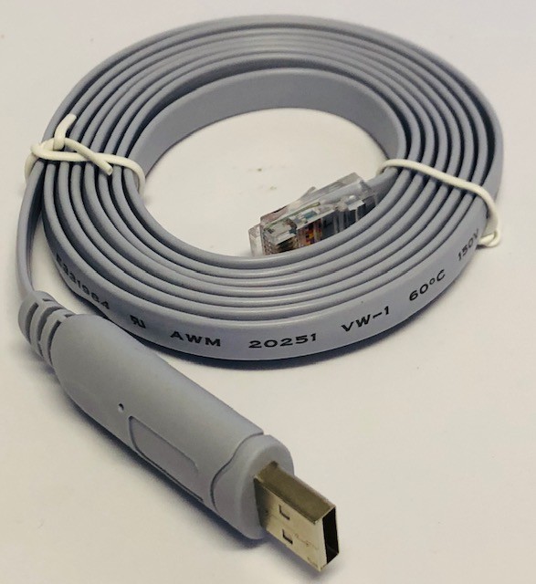 CAB-CONSOLE-USB-RJ45 Console Cable, 6ft FTDI Cisco
