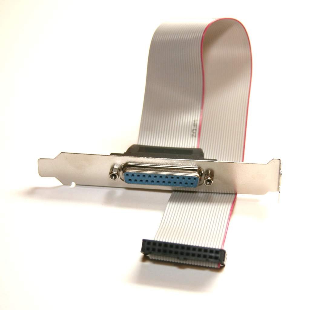 12in DB25 Female to 26 Pin Female 2.54mm Pitch IDC Ribbon Cable Parallel Port
