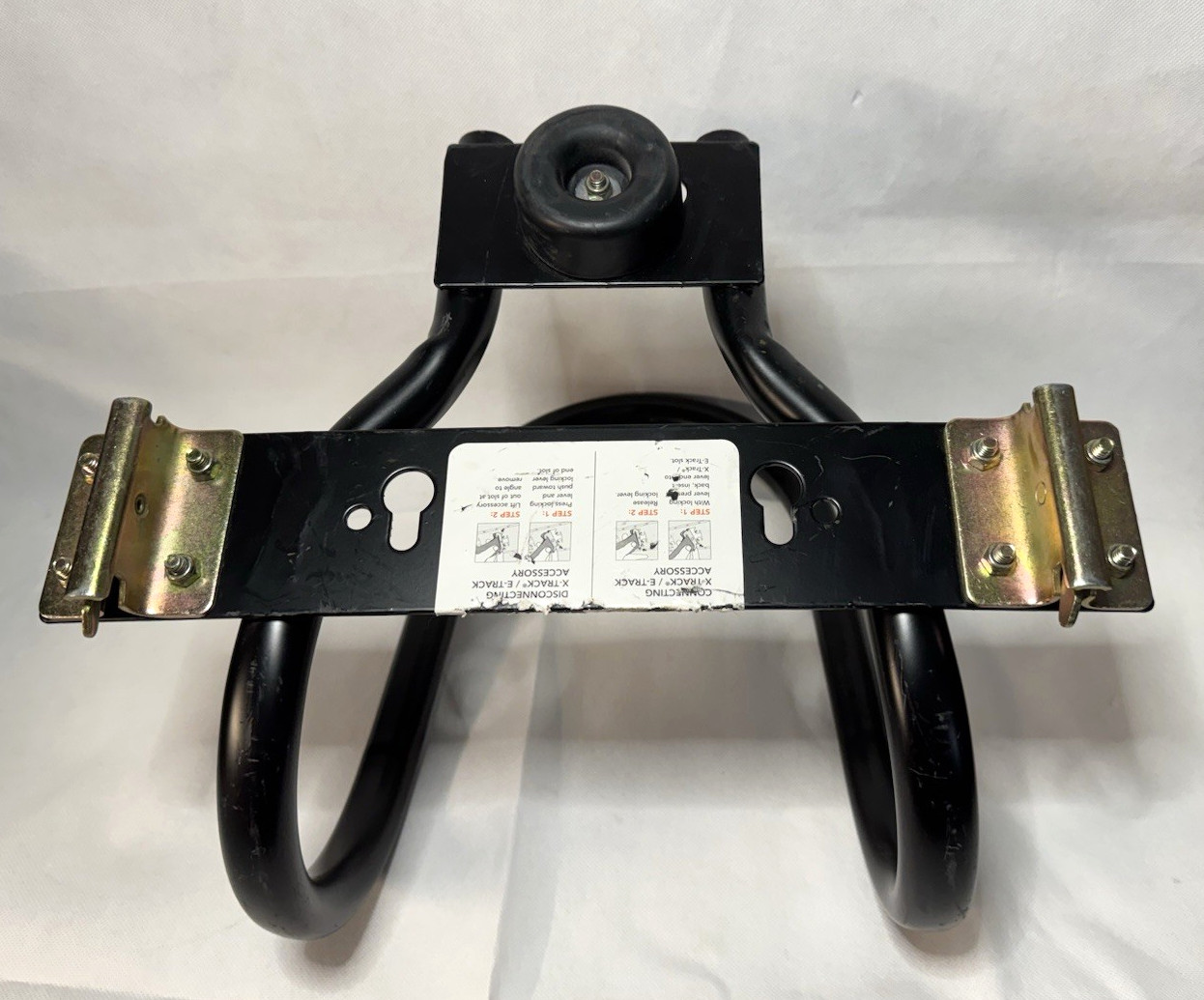 CargoSmart Motorcycle Wheel Chock Connects to X-Track Fits Up To 7" Wide Tires