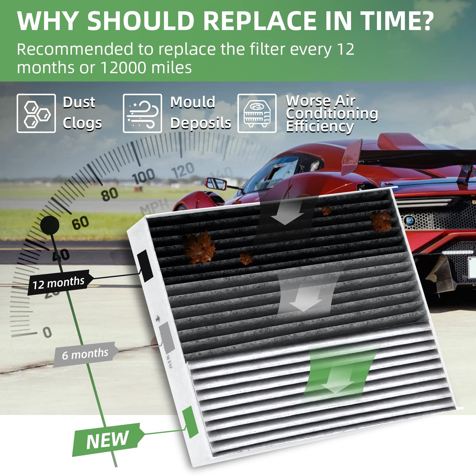 2PCS CF10285 Cabin Air Filter fit TOYOTA LEXUS CHARCOAL CARBON Fast shipping