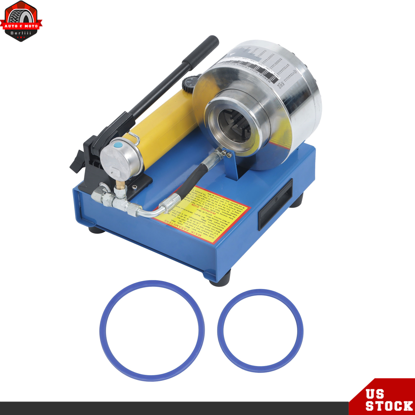 8 Sets Dies Portable Hydraulic Hose Crimper Pipe Crimping Machine