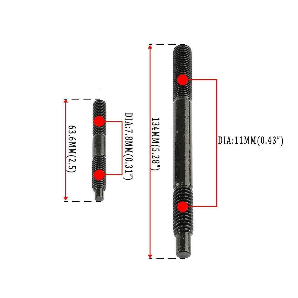 Head Studs Bolts Kit Black For 2004-2020 Chevy GM 4.8L 5.3L 5.7L 6.0L 6.2L 7.0L