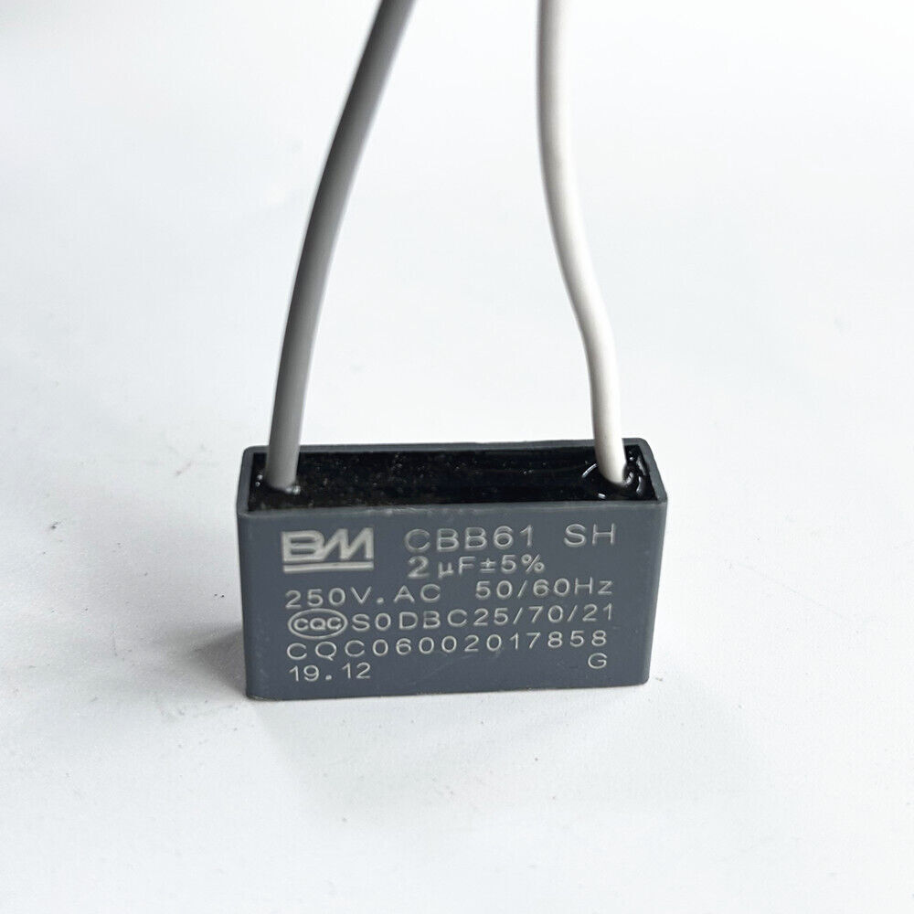 CBB61 250V Capacitor 2 wires 1/2/3/3.5/4/5/6/7/8/9/10/12/15/18/20/24/25/30 UF