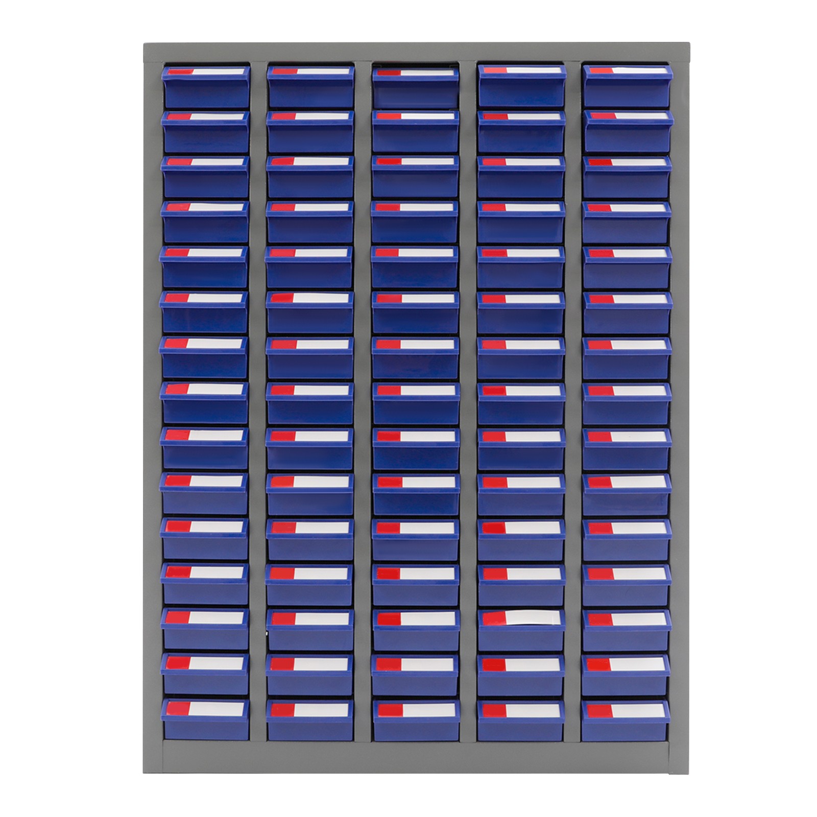 Grey, Clear/Grey, Blue 75-drawer Tool Cabinet Bolt And Nut Tool Storage Box