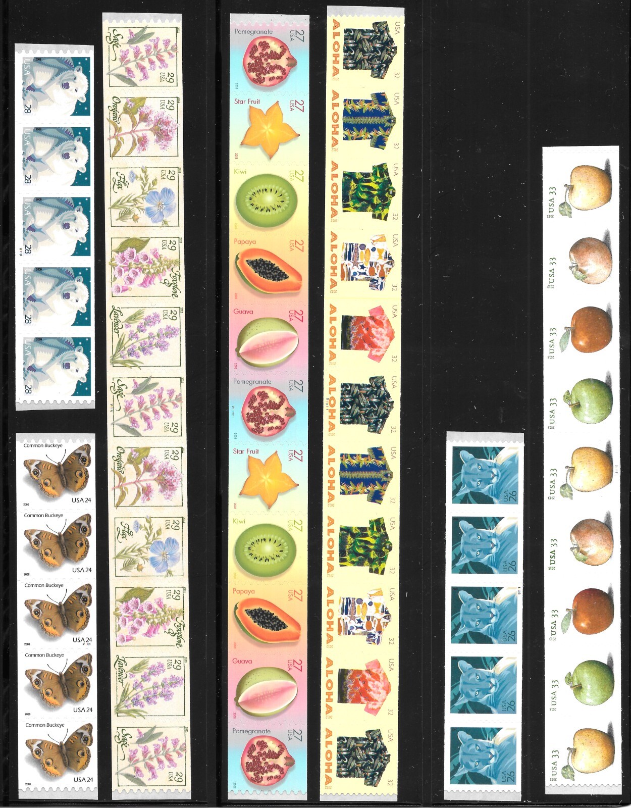 ALL POSTCARD Rate PNCs ISSUED SINCE 2006 (12 total) , FVF, Mint NH Cat $144.85