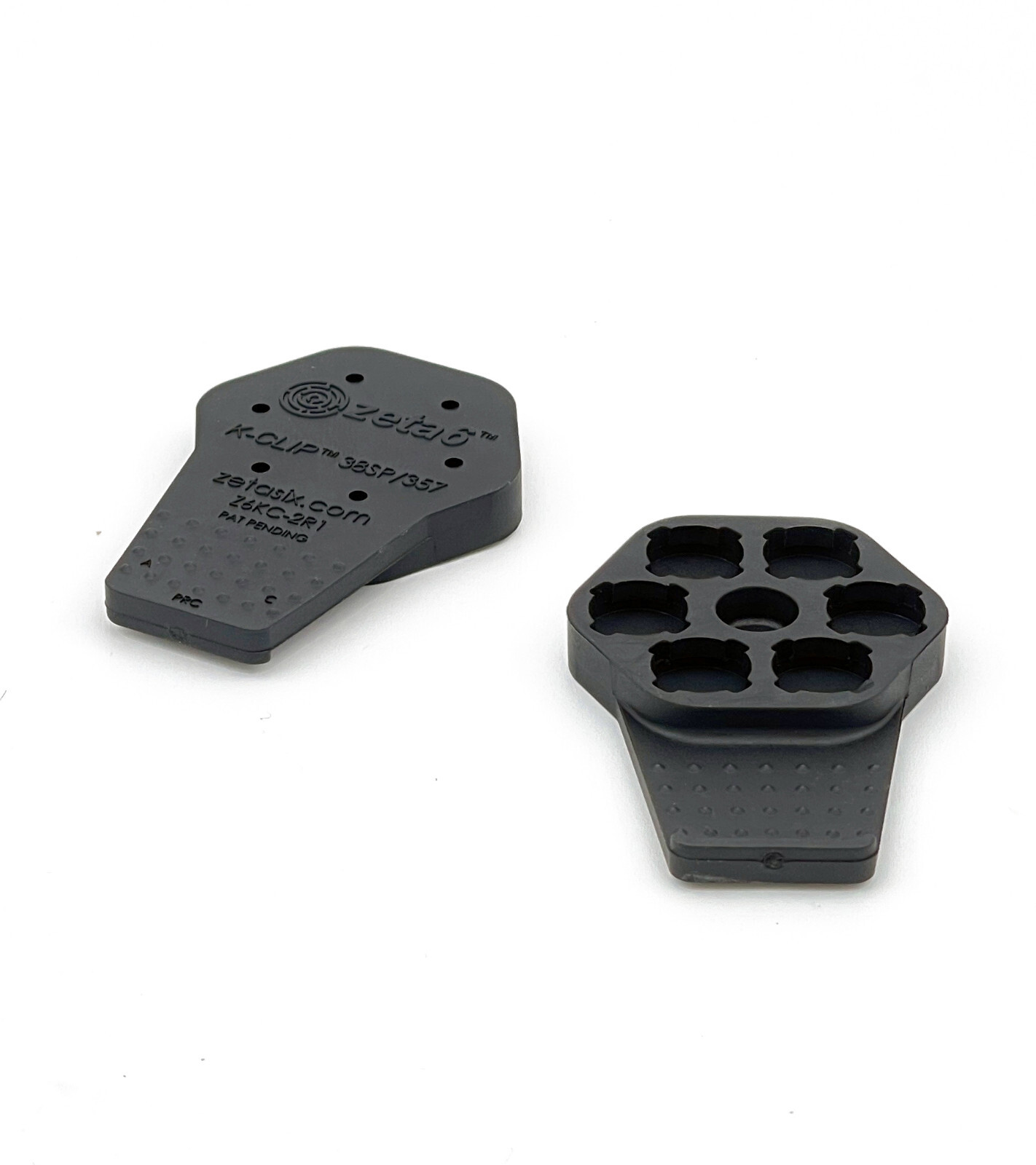 Zeta6™ K-CLIP™ Speedloader for 6-Shot 38SP/357 K-frame Size Revolvers (2 Pack)