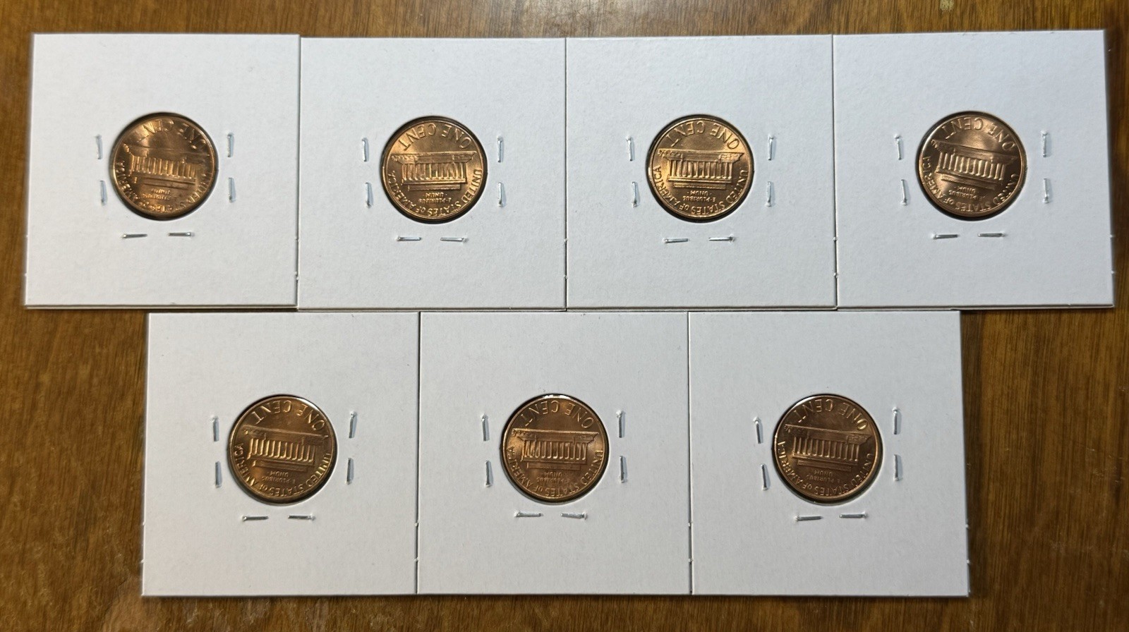 1982 P & D Lincoln Penny Cent Set. All 7 Varieties, UNC! Only A Few Available..