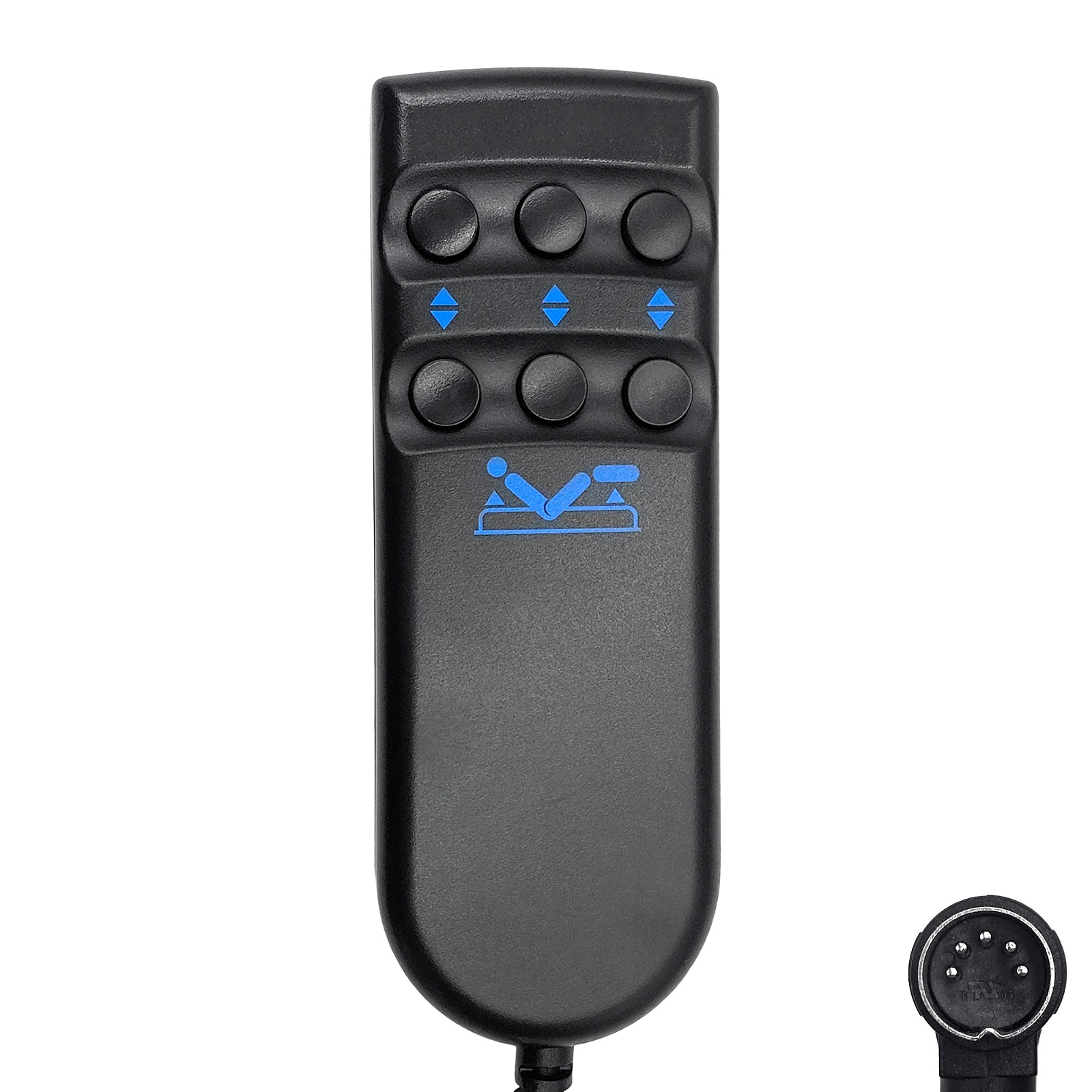 6 Button 5 Pin Bed Remote Hand Control Replacement for Electric Adjustable bed