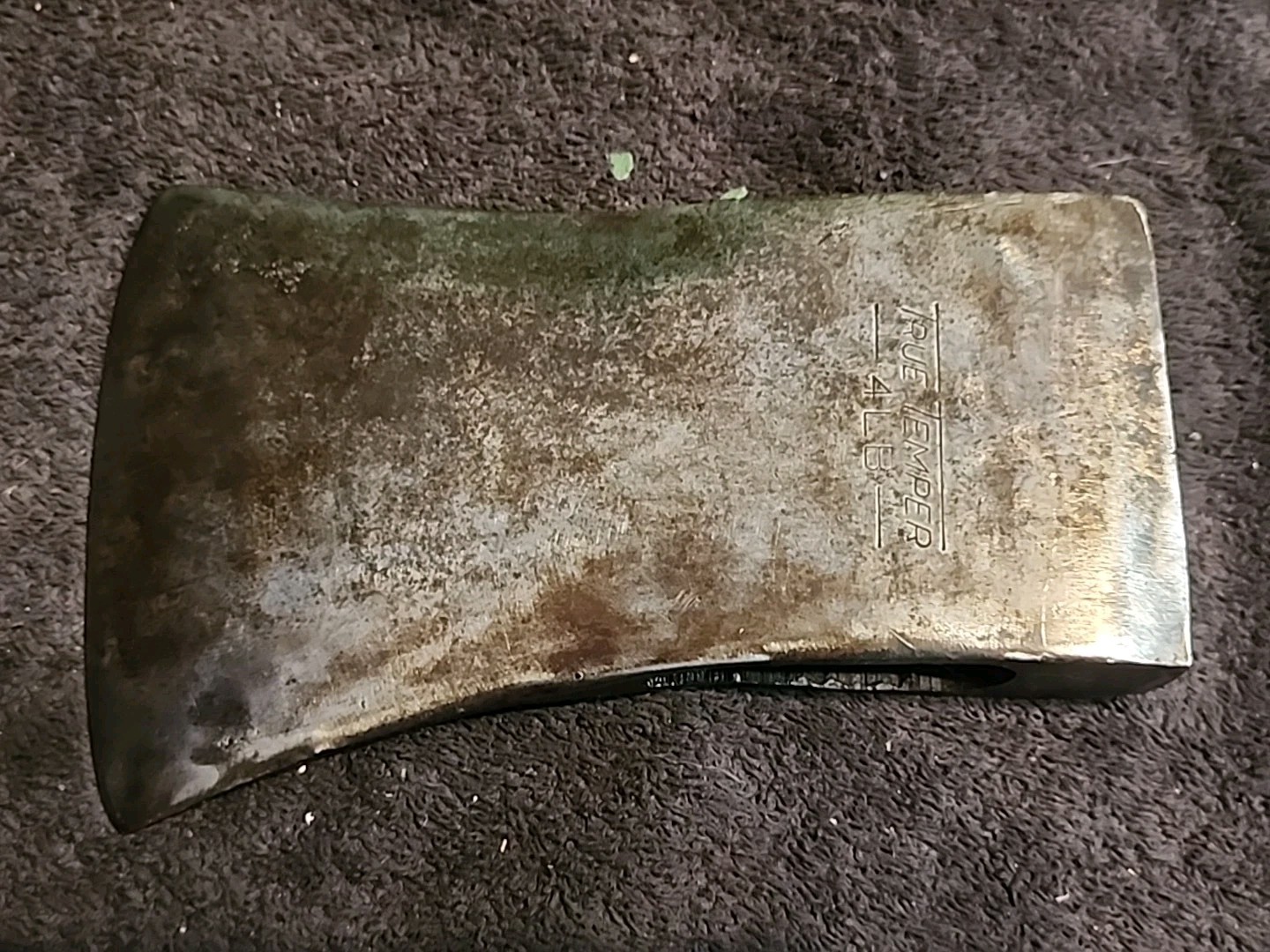 Vintage True Temper Single Bit Axe Head  3 lb. 10 oz. Marked 4 LBS