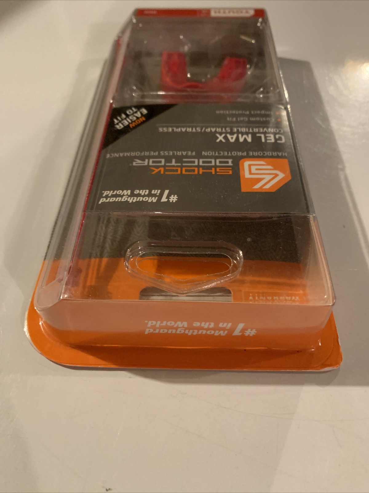 NEW Shock Doctor YOUTH 10 & Under Mouth Guard GEL MAX RED Boil & Bite Latex-Free