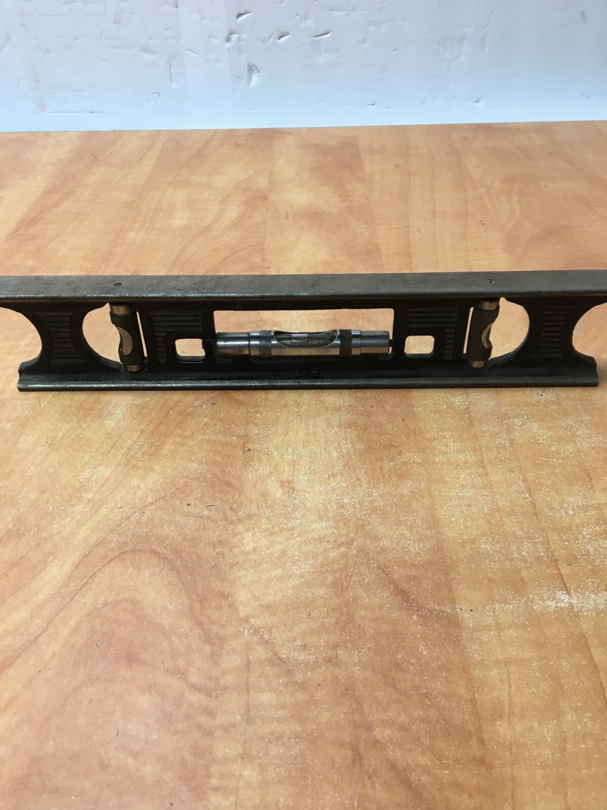 Stanley No. 36 Cast Iron Level 12" Long 3 Vials Vintage