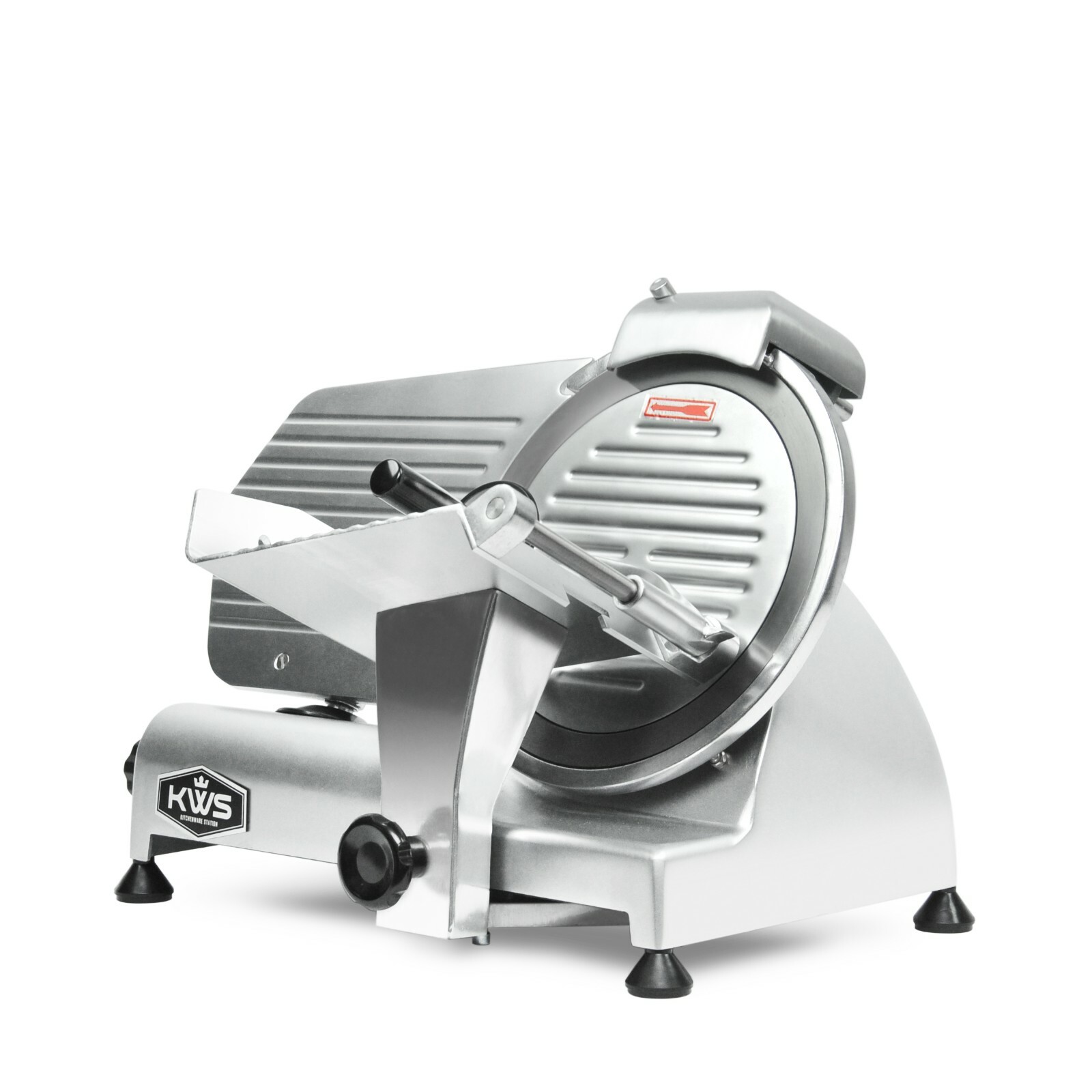 KWS Premium Commercial 320W Electric Meat Slicer 10" with Stainless Blade