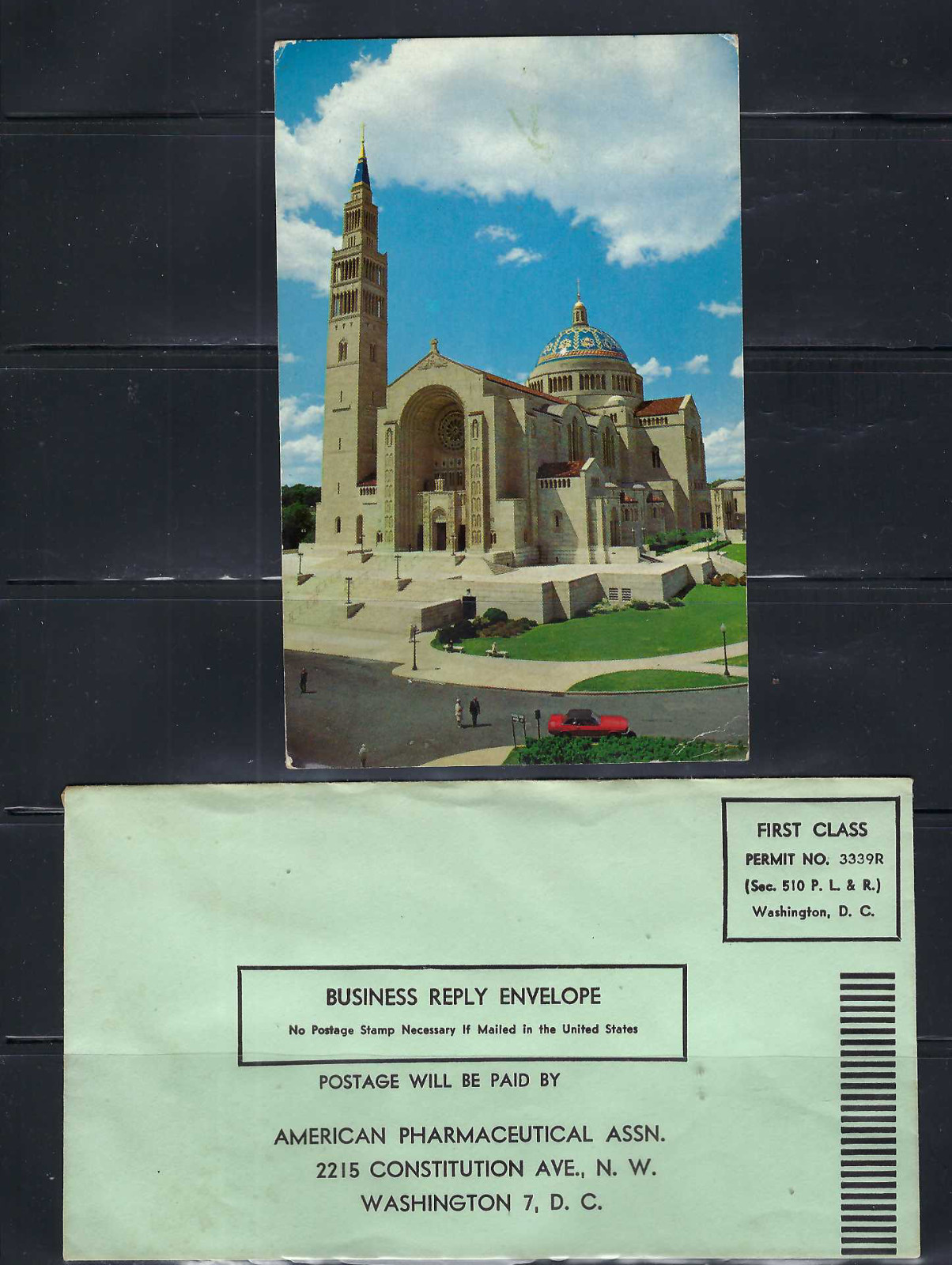 'INMACULATE CONCEPTION' ,WASHINGTON D.C. POSTAL TO CARACAS-  . BUSINES- AMERICAN