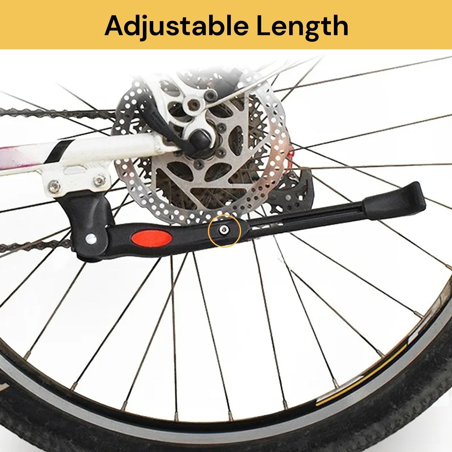 Adjustable Bicycle Kickstand Non-Slip Easy Bike Side Kick Stand for Most 16"-26"