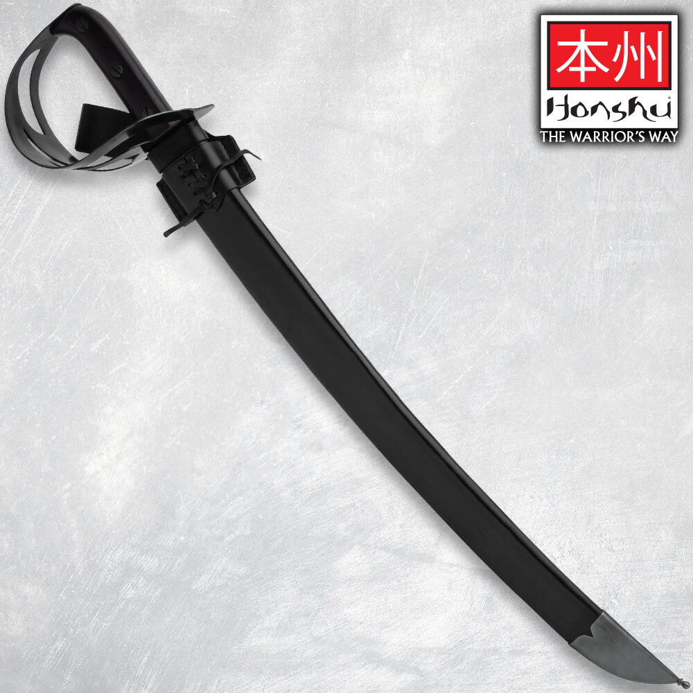Honshu 1917 Hybrid Cutlass | Carbon Steel Blade | Pirate Sword | Overall 31 1/8"