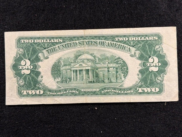 1953 $2 RED SEAL UNITED STATES NOTE - Fr 1509 FANCY SERIAL TRIPLES! A33411130A