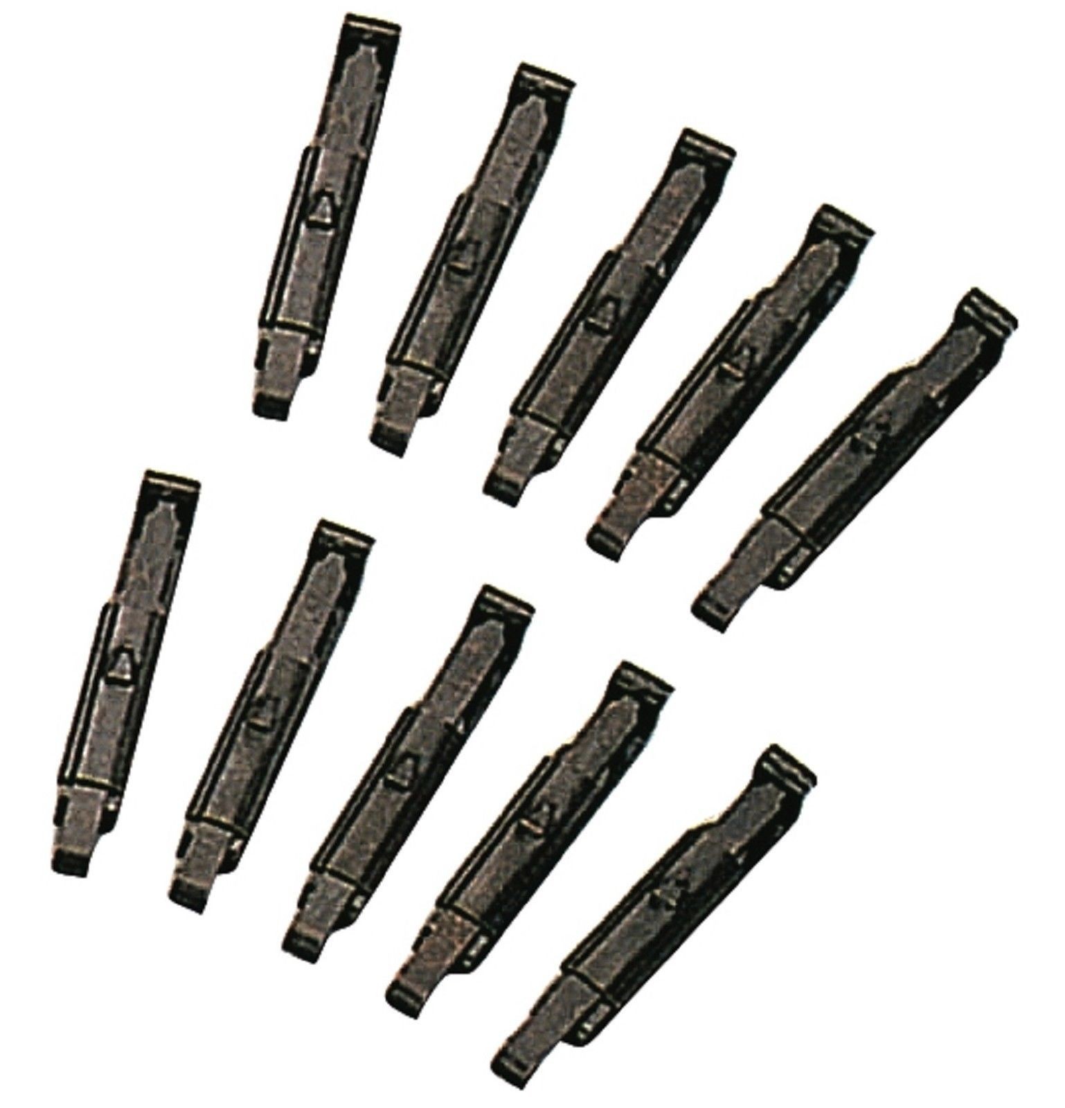 Lot Of 10 Military Type Black ALICE Pack Keeper Clip Belt Slide 10 Pack