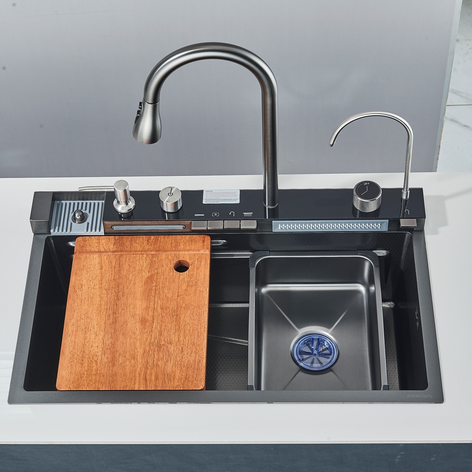 Stainless Steel Kitchen Sink Drop-in /Top Mount Sink Single Bowl Workstation Kit