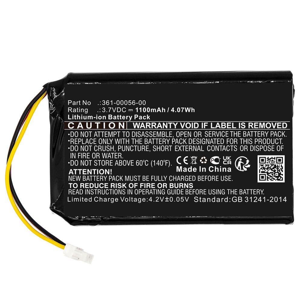1100mAh 361-00056-00 361-00056-50 Battery for Garmin Drive 50 50LM 51 51LMT GPS