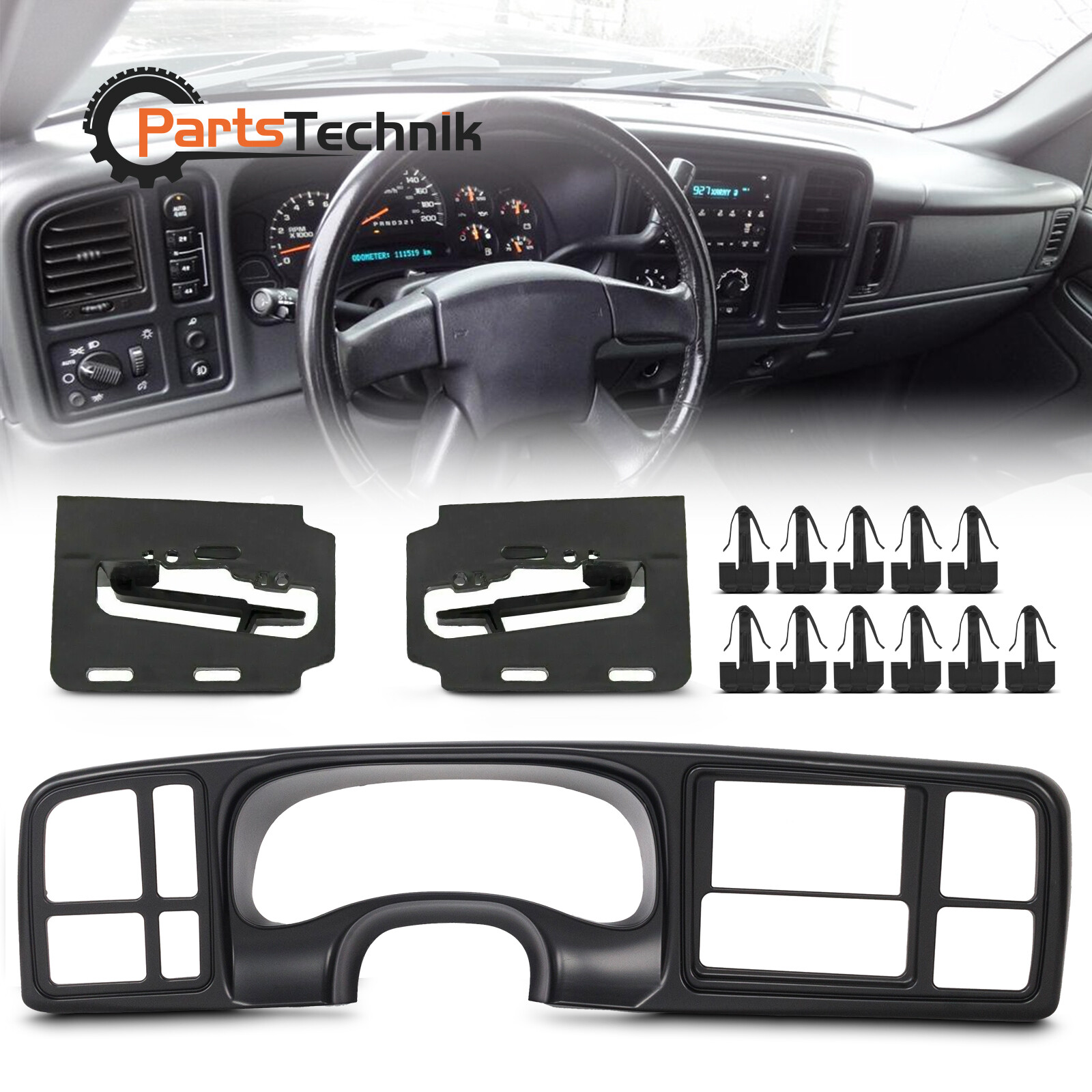 For 1999-02 Silverado Sierra Truck Double Din Stereo Radio Dash Installation Kit
