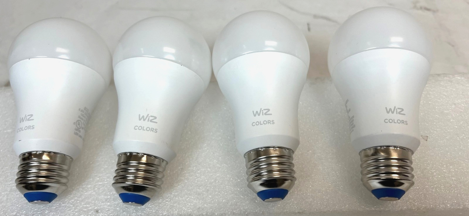Wiz 60W LED A19 Color Smart Bulb 800 Lumens- 16M Colors Warm to Cool - 4 Pack