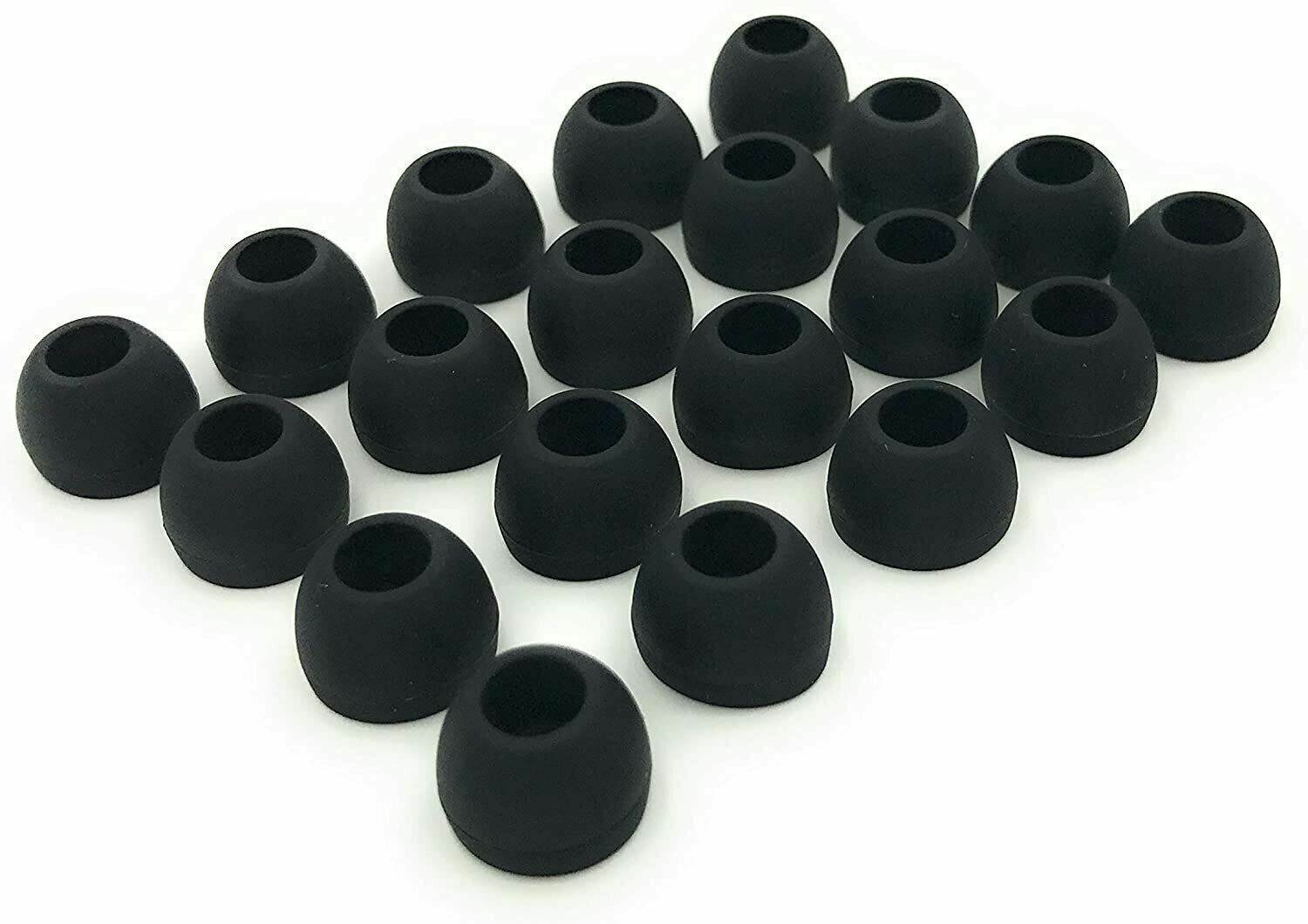 20 Pcs Premium Ear Tips Silicone Replacement Earbud Earbuds