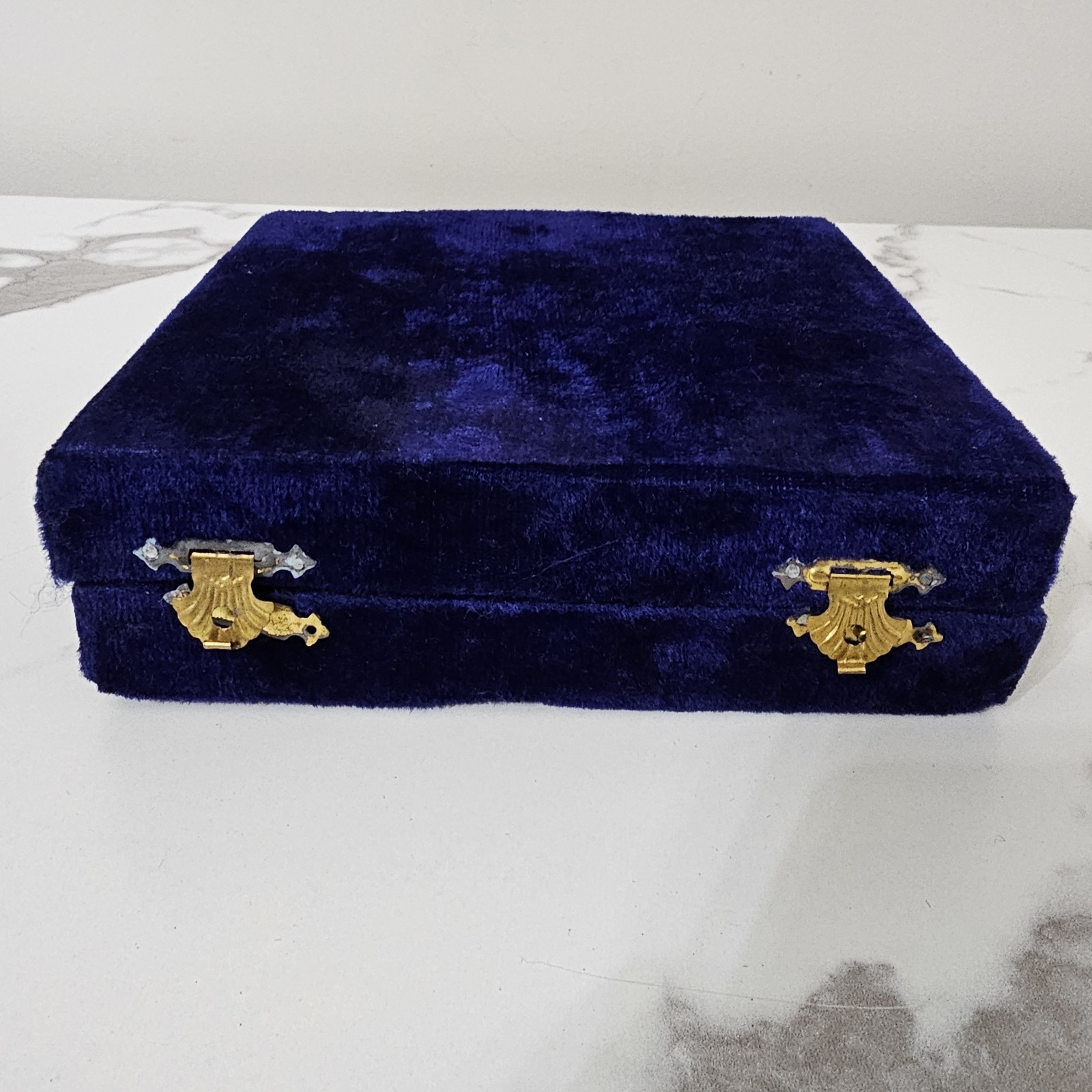 Silver Plated Goblets Set of 6 Small Sherry Cups 2.25" Velvet Case Vintage