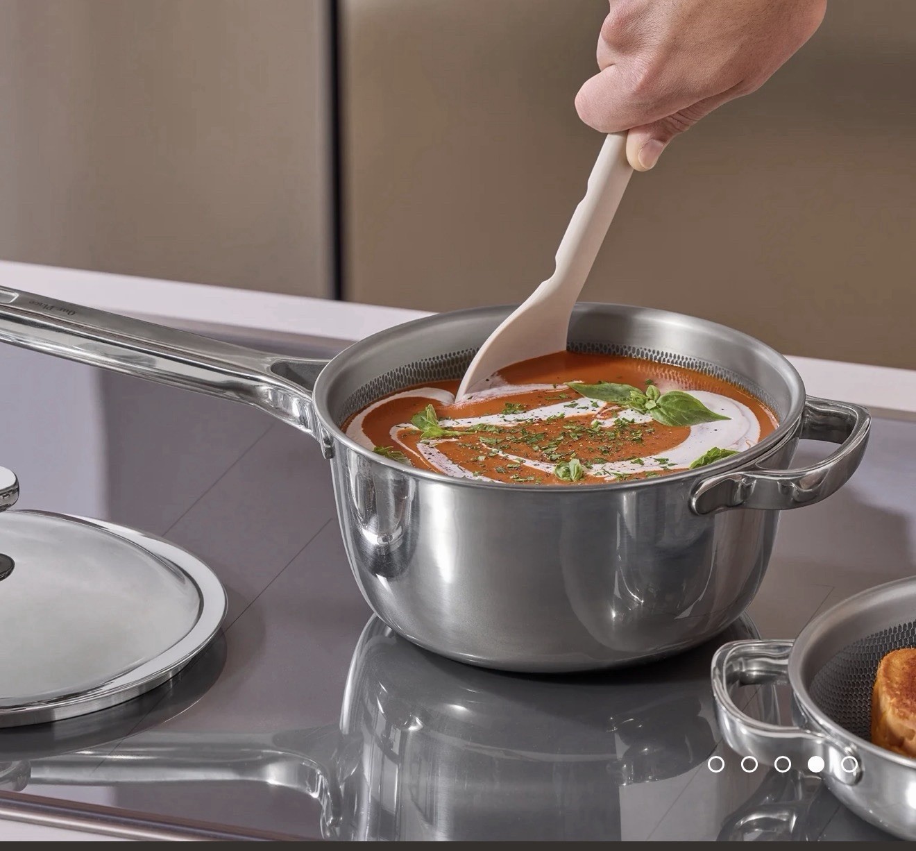 Titanium Mini Perfect Pot Pro Chrome - 2.75 Qt No-Coating Nonstick Pot Tri-Ply