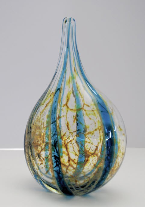 Vintage 1980’s Mdina Art Glass Lollipop Vase A