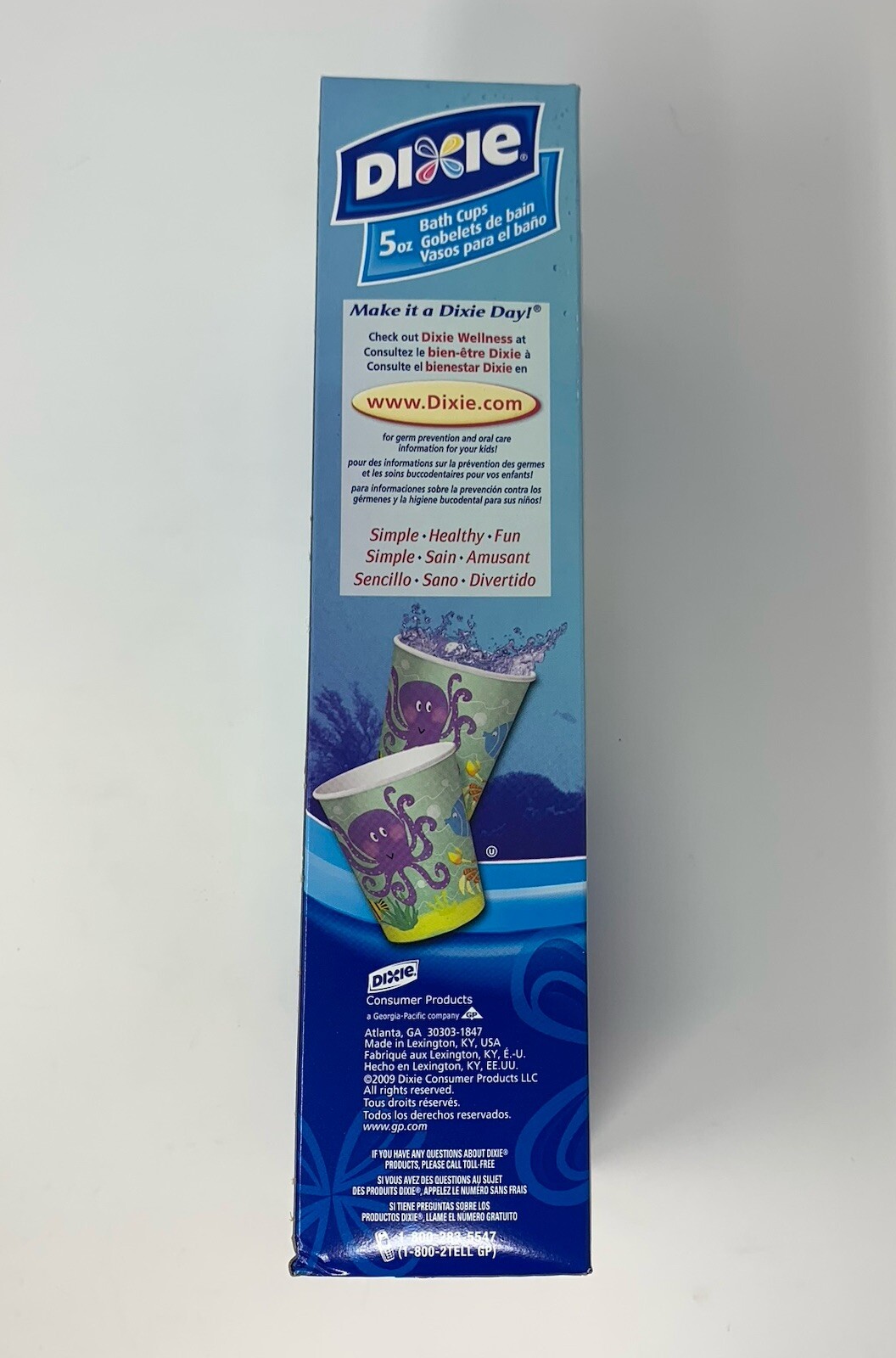 NEW Dixie Bath Cups 5oz Underwater Adventure 100 Ct Y2K 2006 NOS W/box Bathroom