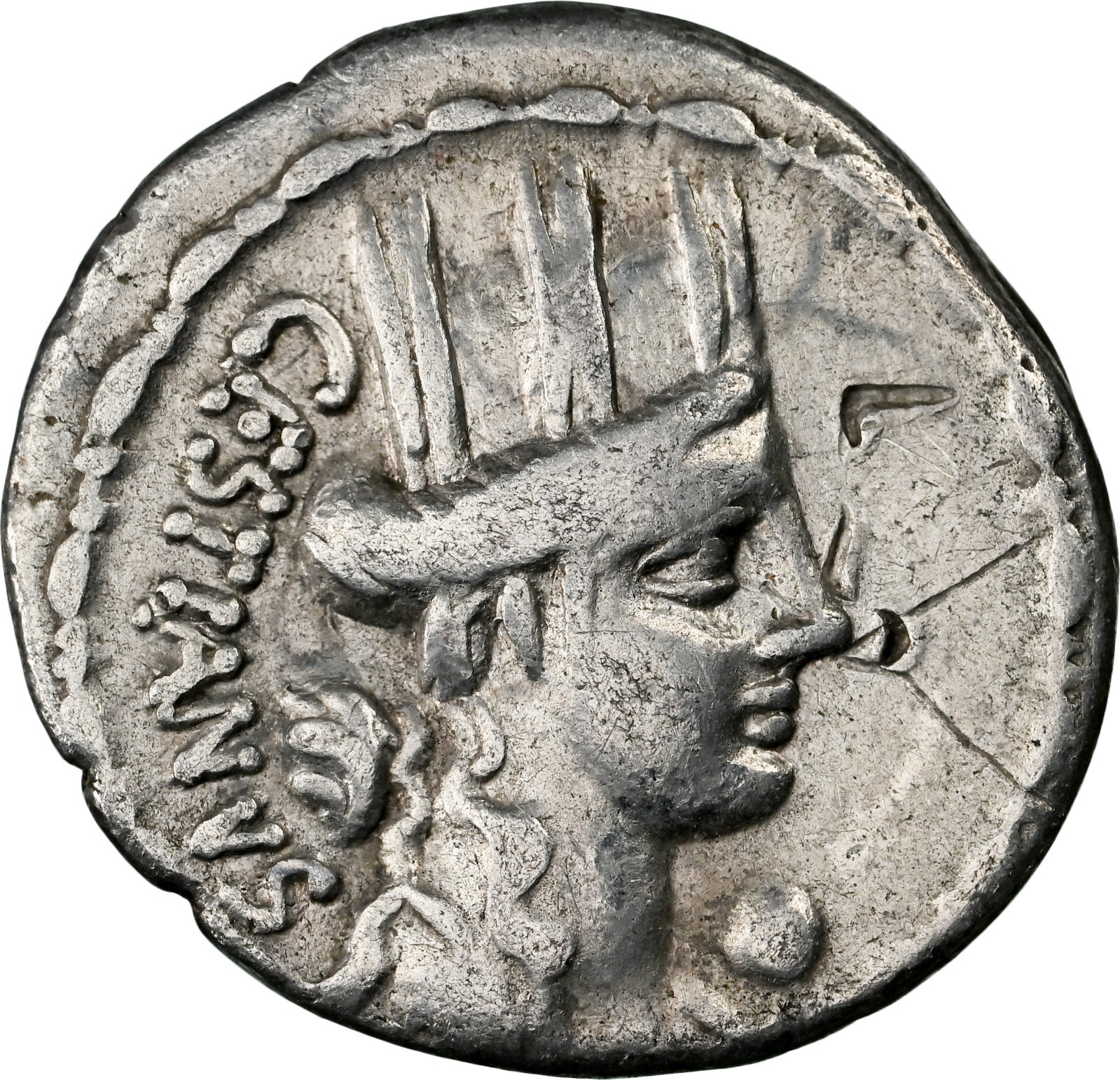 Roman Republic - M. Plaetorius M.f. Cestianus (ca. 67/57) Denarius - NGC CH Fine