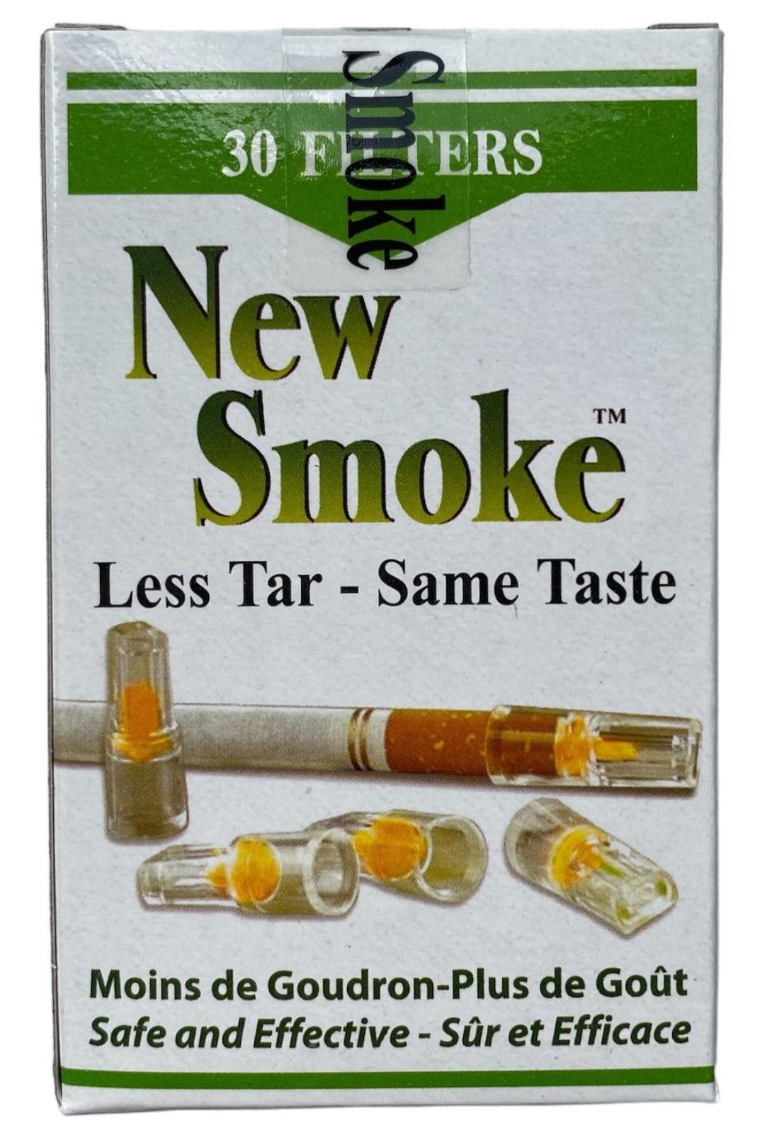 5 PKS NEW SMOKE Cigarette Filters = 300 Filters - Lowers Nicotine Nic Out & Tar