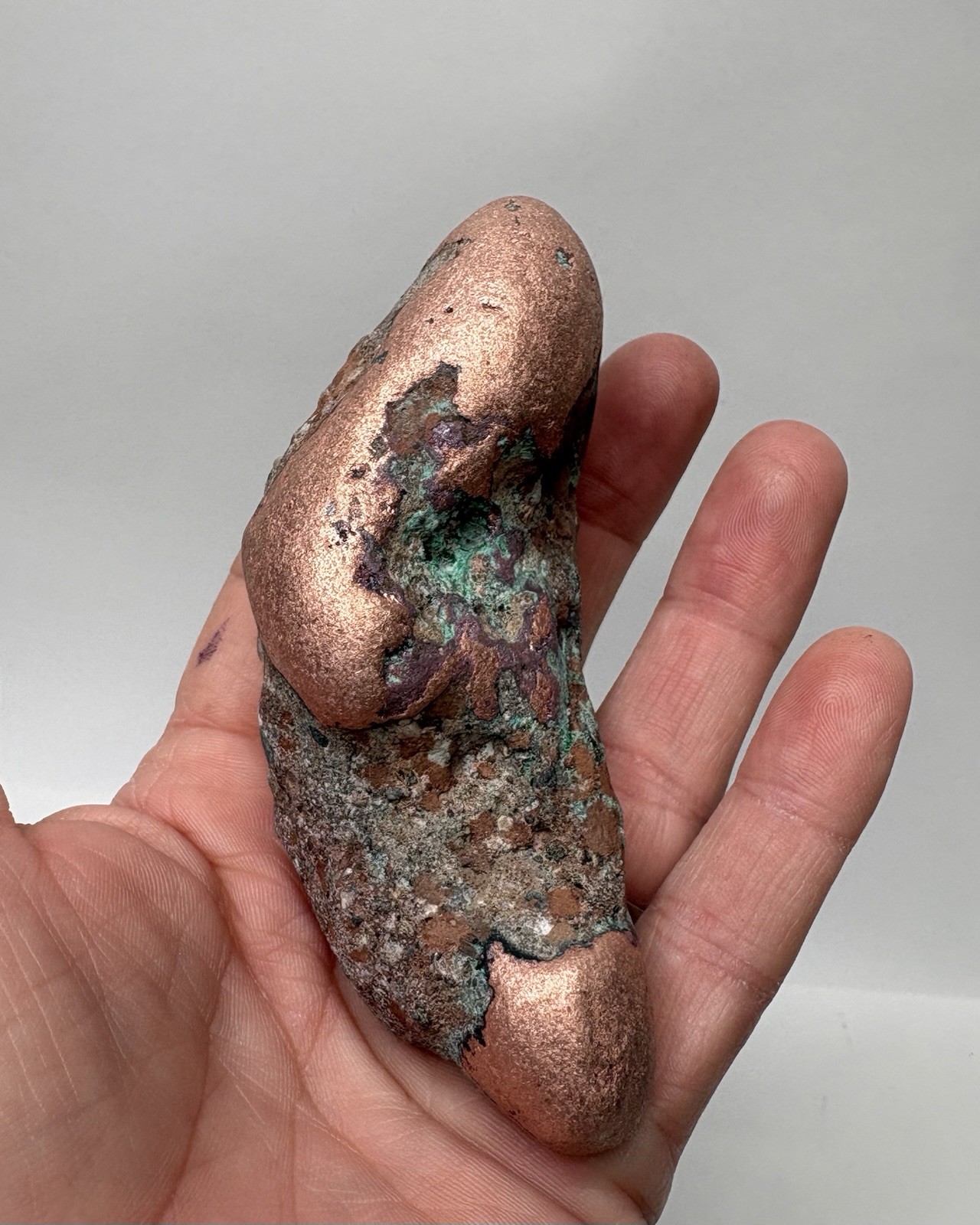 1 Pound Pure Native Michigan Float Copper Mineral Specimen Lake Superior U.P.