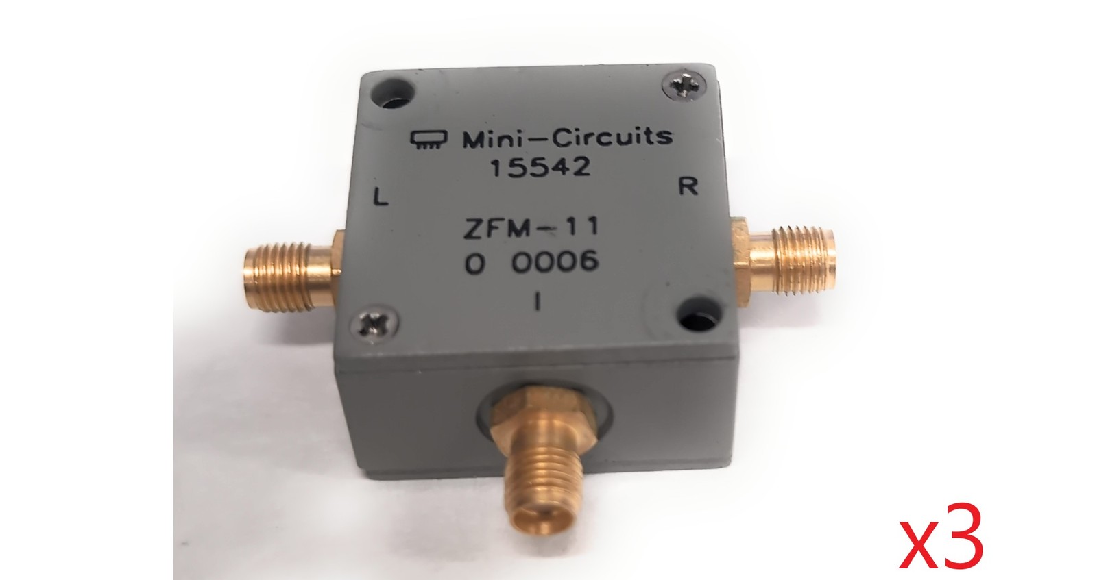 Lot of 3 Mini-Circuits ZFM-11 1-2000MHz SMA Microwave Mixer SMA LO Power +7 dBm