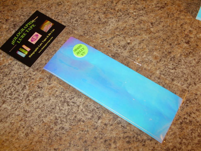 MOON JELLY UV Fishing Lure Tape Matte 2" x 6" 10 Pack Free Lure Tapes Included!